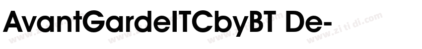 AvantGardeITCbyBT De字体转换